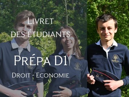 Le livret des étudiants Prépa D1 est en ligne